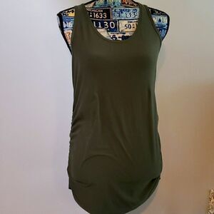 Maternity Tank Top BUNDLE Super Soft Olive Green. 2 TANK TOPS!